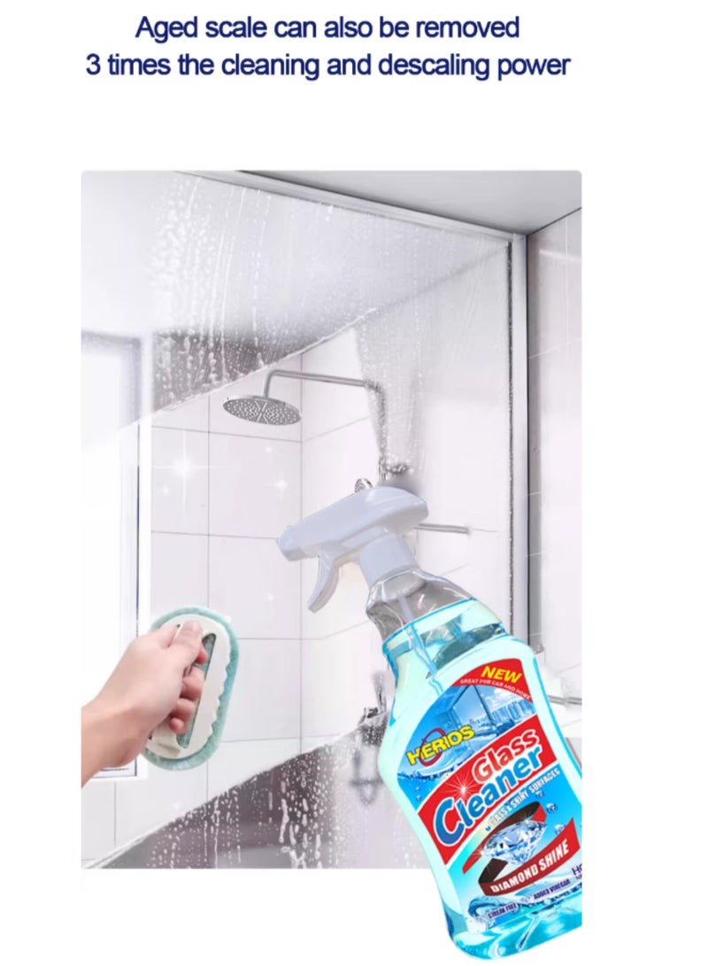 HERIOS Glass Cleaner Spray, Diamond Shine, 750ml - Image 4