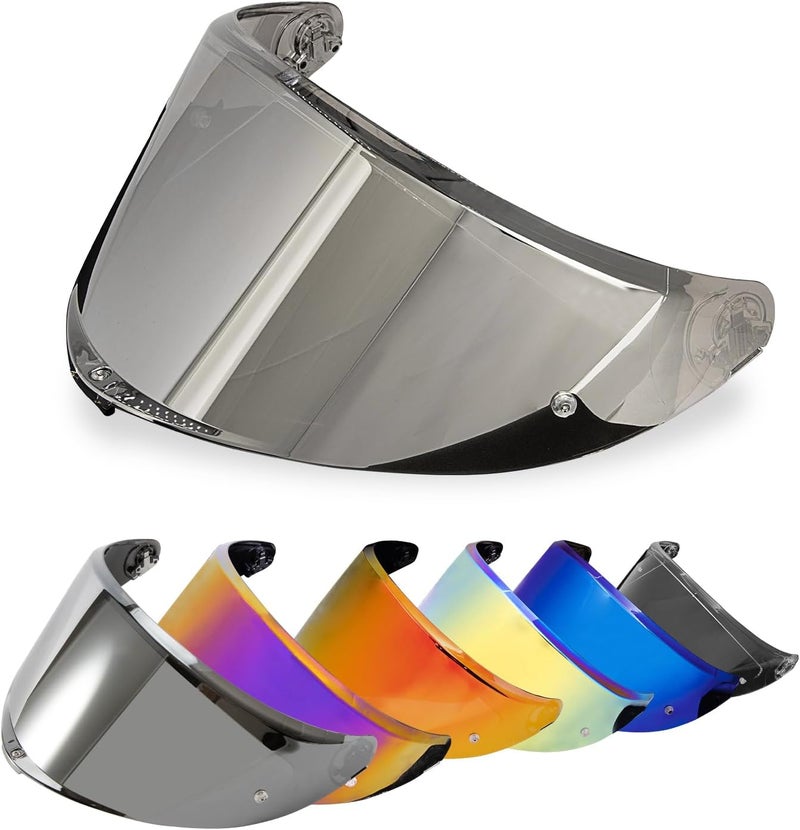 PSLER K6 K6s Helmet Visor - Transparent Silver - Image 1