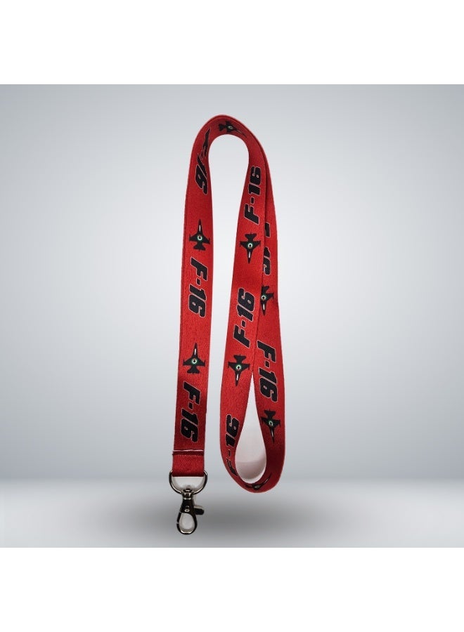 Fighter Gifts F-16 UAE RED LANYARD - Image 2