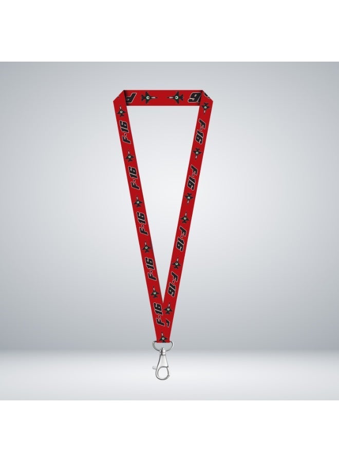 Fighter Gifts F-16 UAE RED LANYARD - Image 1