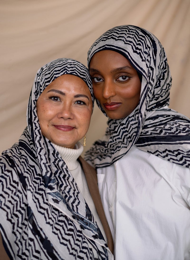 ShineShe New Ladies Chiffon Long Striped Scarf Headscarf - Image 2