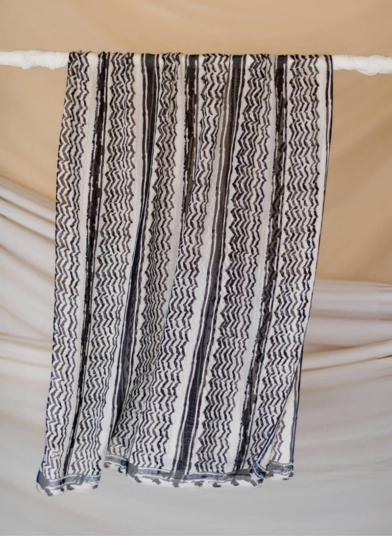 ShineShe New Ladies Chiffon Long Striped Scarf Headscarf - Image 3