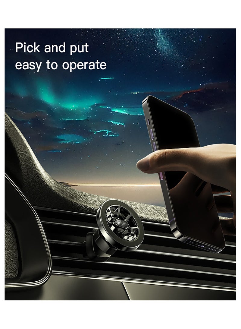 Yesido C158 Long Arm 360 Rotation Dashboard Air Vent Magnetic Car Phone Holder For iPhone Black - Image 4