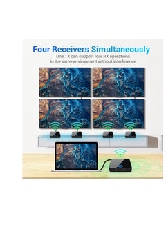 SYOSI Wireless HDMI Transmitter and Receiver 5G, Turn Phone As a Monitor by App, Stream 1080P@60Hz Video & Audio for Laptop, Cable Box, Camera to TV 30m Wireless  - Image 2
