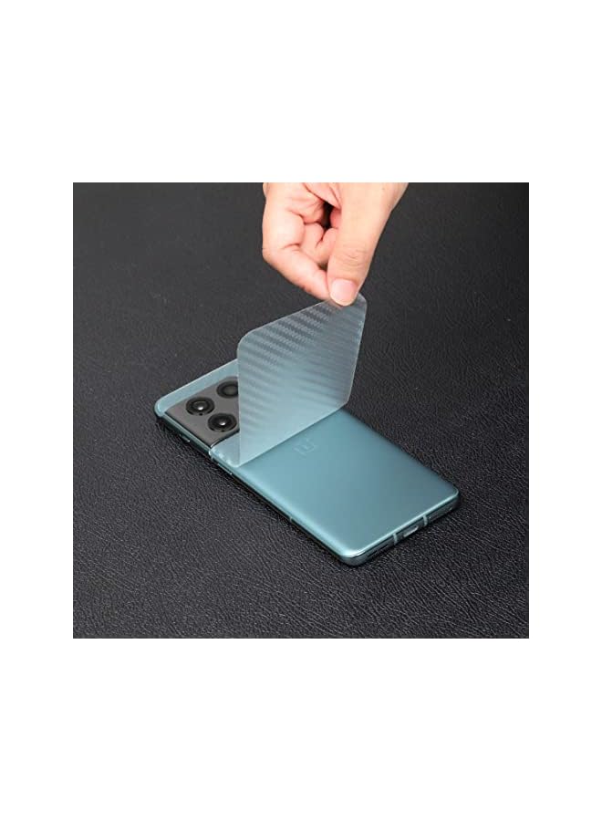 erorex [Pack Of 2] Oneplus 10 Pro 5G Screen Protector (6.7 Inch) With Camer Lens Protector And Back Carbon Fiber Film,Bubble-Free,Smart Film Tech,99% Hd Clear,Easy To Install - Image 3