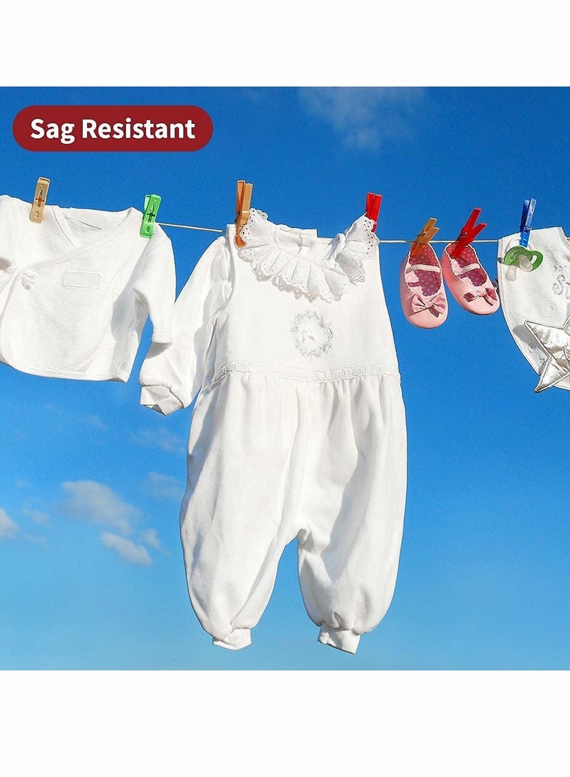 Washing Line Rope, Strong Steel Core Laundry Clothes Lines, Rot, Mould & Weather Resistant Thick Strong Plastic PVC Cover Garden Outdoor (20m) - Image 3