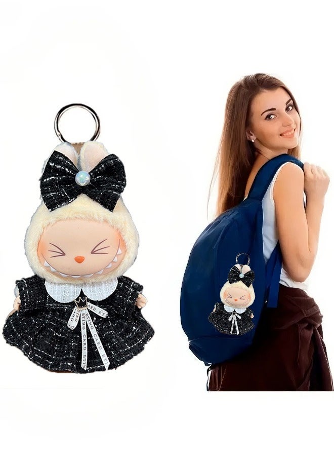 Paka Rabbit Clothes for Labubu, Toys Accessories Set(No doll), Including Hat, Top and Skirt, Doll Accessories  - Image 1