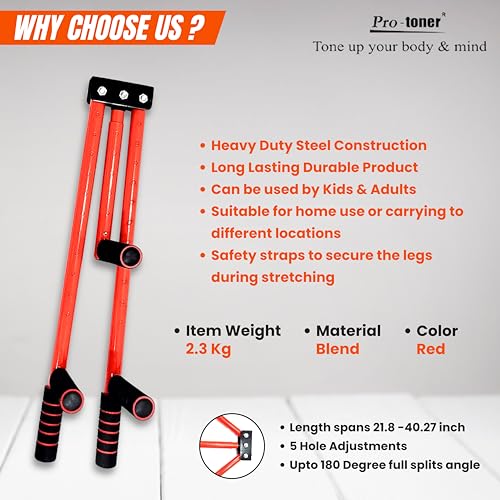 Protoner Leg Stretcher Leg Split Machine Stretching Equipment Leg Extension for Martial Arts, Yoga, Gymnastics, Aerobics Fitness - Image 2