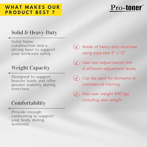 Protoner Leg Stretcher Leg Split Machine Stretching Equipment Leg Extension for Martial Arts, Yoga, Gymnastics, Aerobics Fitness - Image 3