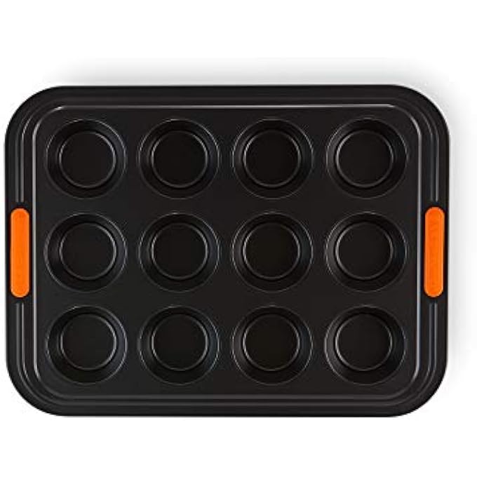 NonStick Carbon Steel Bakeware 12 Cup Muffin Tray Black 30 X 40 X 378 Cm 941001400 - Image 3