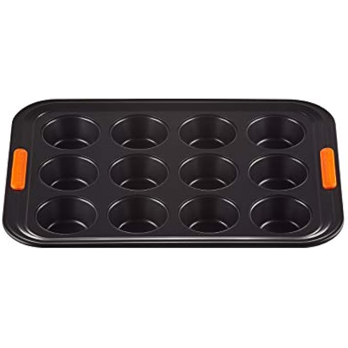 NonStick Carbon Steel Bakeware 12 Cup Muffin Tray Black 30 X 40 X 378 Cm 941001400 - Image 4