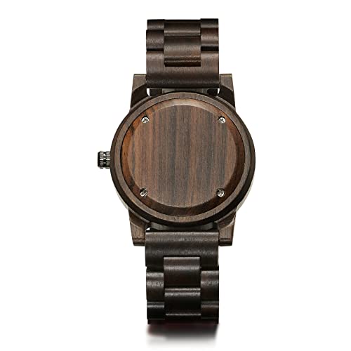 LeeEv Wooden Watches Uwood Series 40 mm Unisex Natural Handmade Wood Watch with Gift Box & Band Adjustable - Image 5