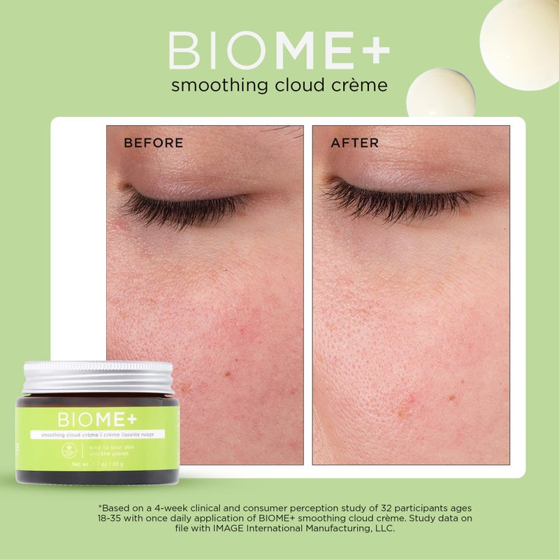 IMAGE Skincare, BIOME+ Smoothing Cloud CrÃ¨me, Microbiome Friendly Face Cream, Supports Skin Moisture Barrier, 1.7 oz - Image 3