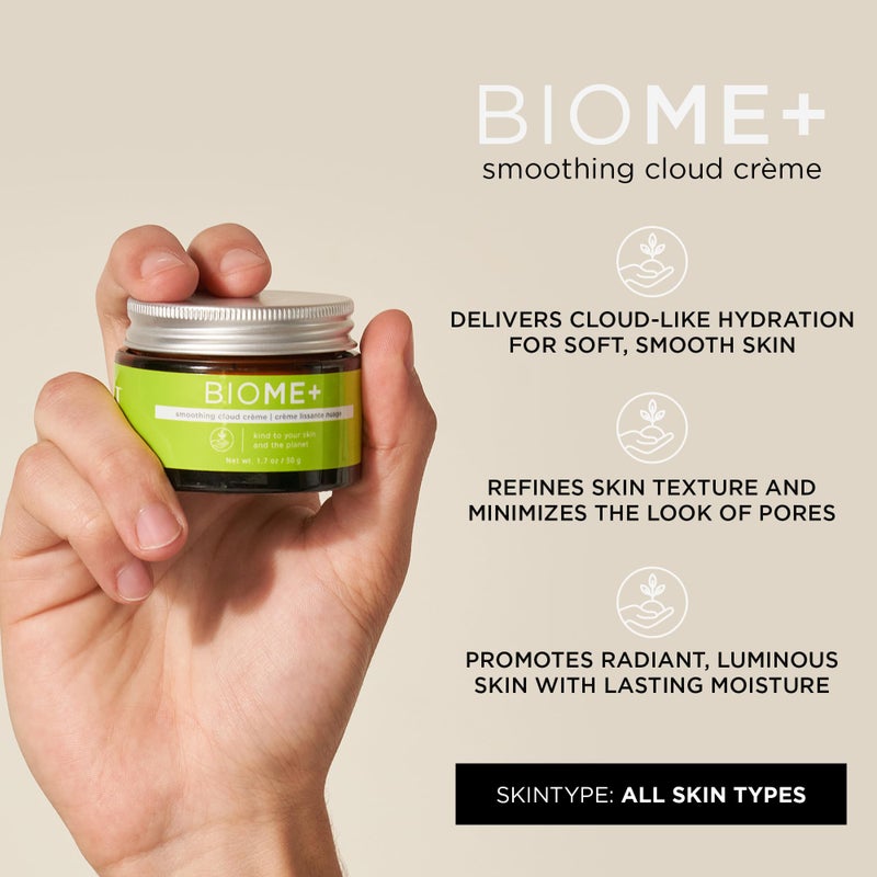 IMAGE Skincare, BIOME+ Smoothing Cloud CrÃ¨me, Microbiome Friendly Face Cream, Supports Skin Moisture Barrier, 1.7 oz - Image 2