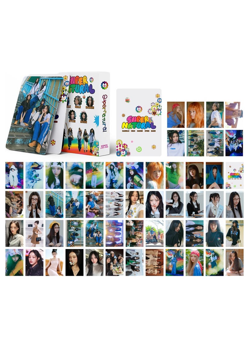 55Pcs NEWJEANS Supernatural  LOMO Cards K-POP Album cards Mini PhotoCards K-POP Members Collectors HOME SWEET Poster merchandise Greeting Card 2025 - Image 2