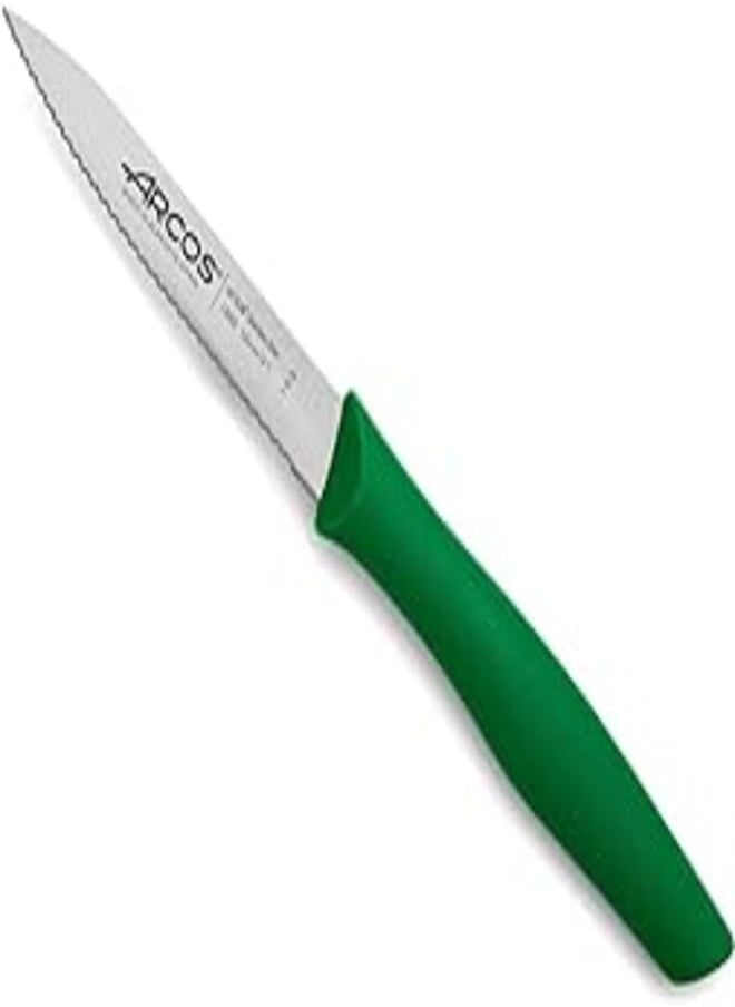 Arcos Arcos Nova Serrated Peeling Knife - Green, 100mm 