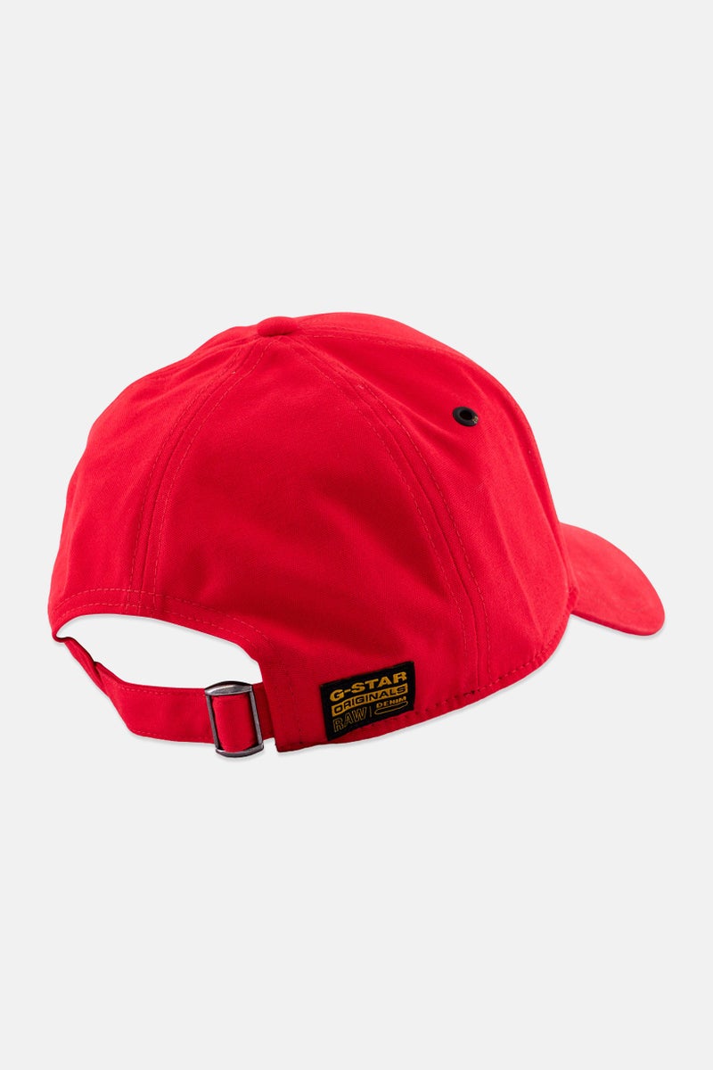 G-Star RAW Men Brand Logo Adjustable Buckle Cap, Red - Image 2