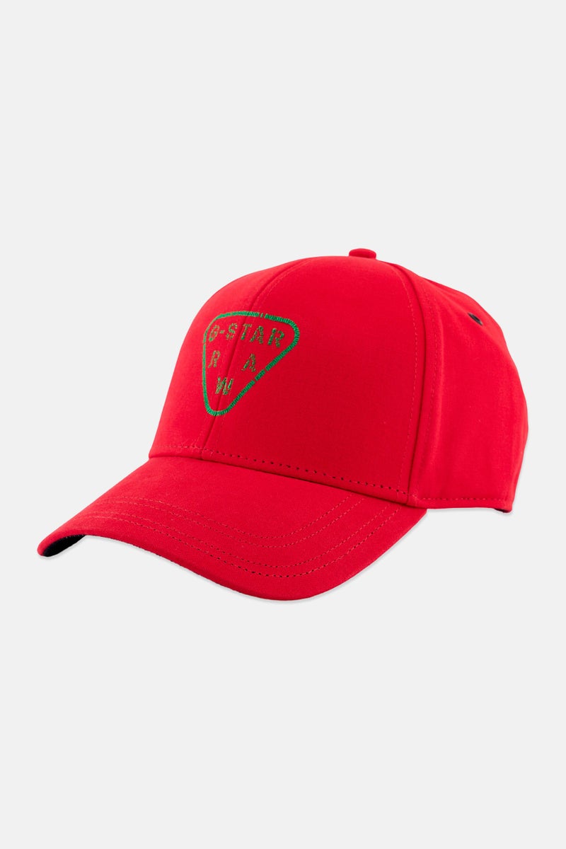 G-Star RAW Men Brand Logo Adjustable Buckle Cap, Red - Image 1