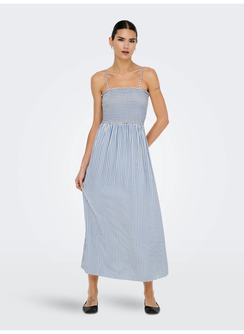 ONLY ONLBARI STRAP SMOCK DRESS MOCH WVN - Image 1