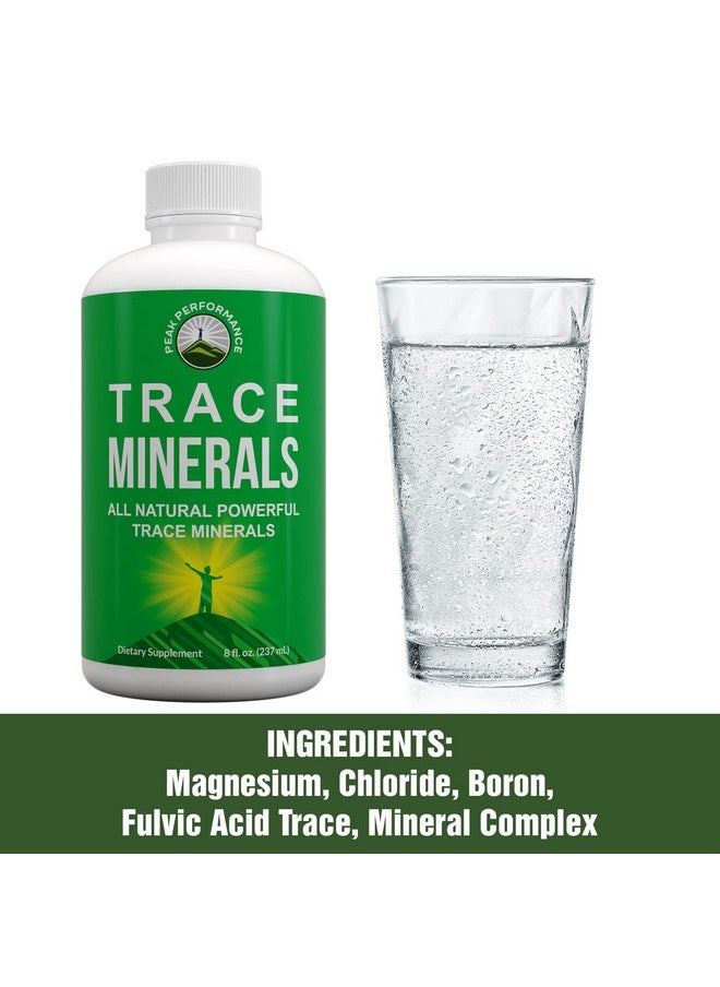 Peak Performance - Ultra High Purity Trace Minerals Liquid Drops For Water. Ionic Plant Based Fulvic Trace Mineral Drop Supplement + Magnesium. Replenishes Natural Minerals Electrolytes + Optimal Ph Levels - Image 1
