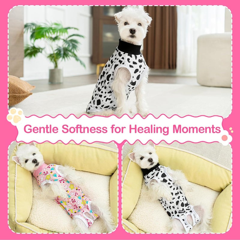 Coppthinktu Recovery Suit Dogs After Surgery Dog Onesie Bodysuit Neuter Spay Puppy Suits, Male Female Post-Op Surgery Clothes Wounds E-Collar Cone Alternative Anti Licking Fruit L - Image 4