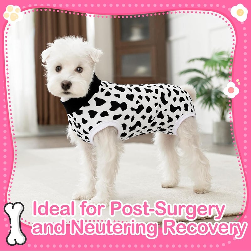 Coppthinktu Recovery Suit Dogs After Surgery Dog Onesie Bodysuit Neuter Spay Puppy Suits, Male Female Post-Op Surgery Clothes Wounds E-Collar Cone Alternative Anti Licking Fruit L - Image 2