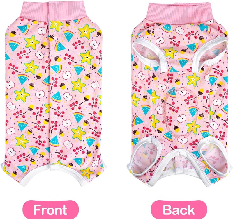 Coppthinktu Recovery Suit Dogs After Surgery Dog Onesie Bodysuit Neuter Spay Puppy Suits, Male Female Post-Op Surgery Clothes Wounds E-Collar Cone Alternative Anti Licking Fruit L - Image 5