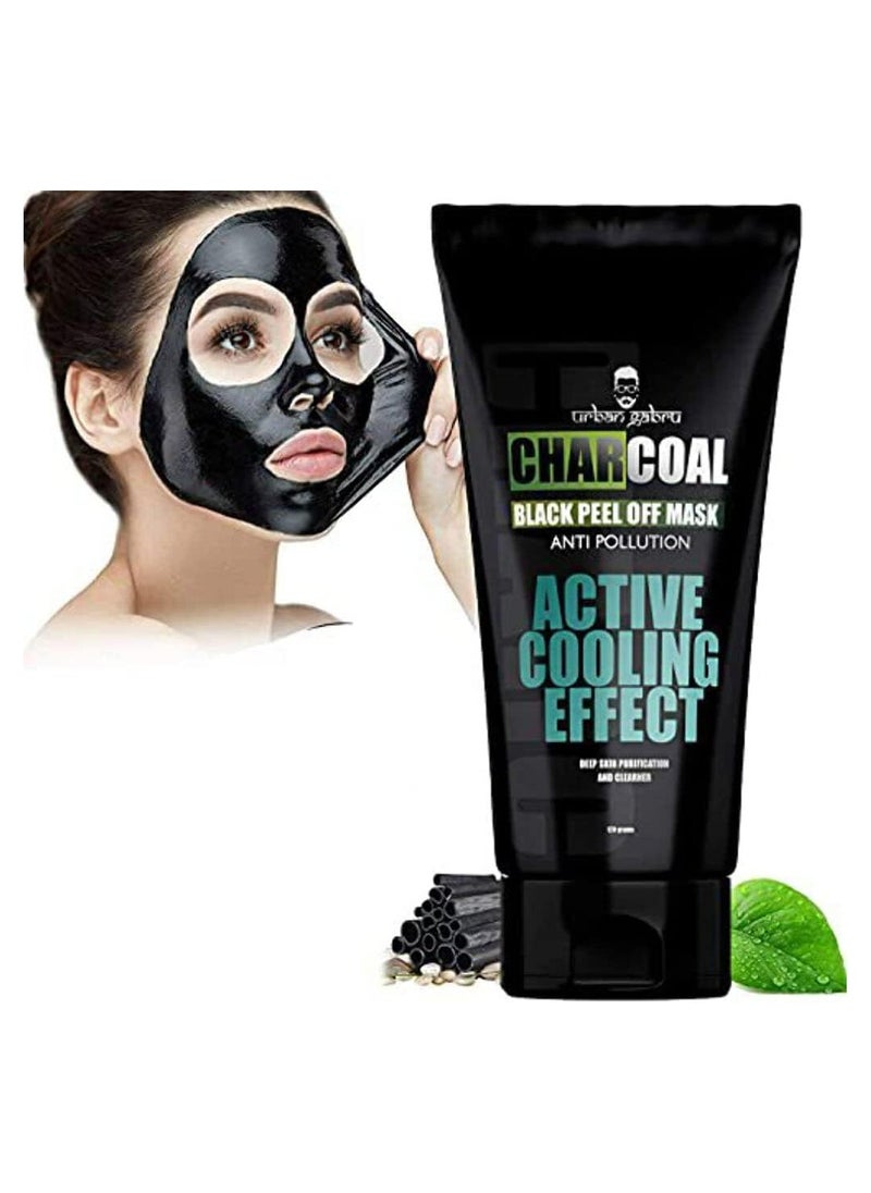 UrbanGabru UrbanGabru Charcoal Peel Off Mask for Men & Women 60 gm 