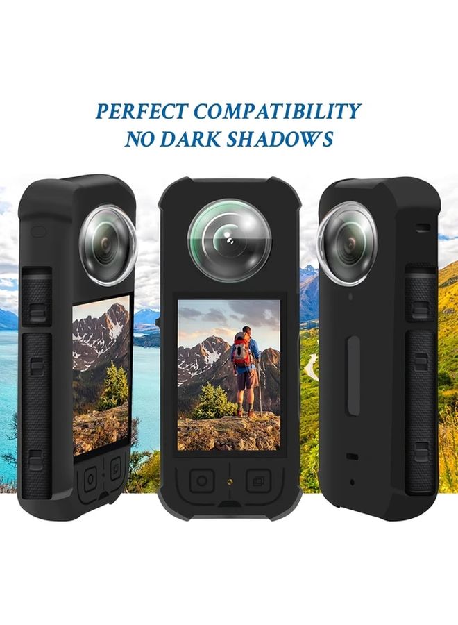 Insta360 X3 Camera Lens Protector Case Body Protection Set Black - Image 5