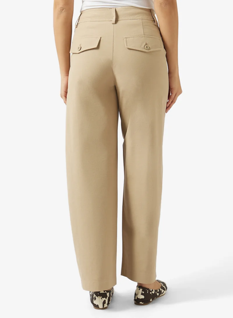 Vero Moda  Casual Mid-Waist Barrel 32 Inch Pants for Women | Best Price UAE