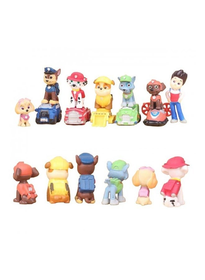 12-Piece Paw Patrol Snow Slide Collectible Action Figure Model Toy For Kids  - Image 5