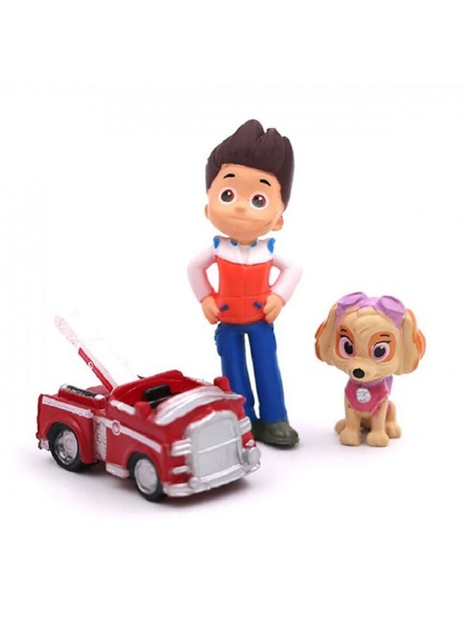 12-Piece Paw Patrol Snow Slide Collectible Action Figure Model Toy For Kids  - Image 3