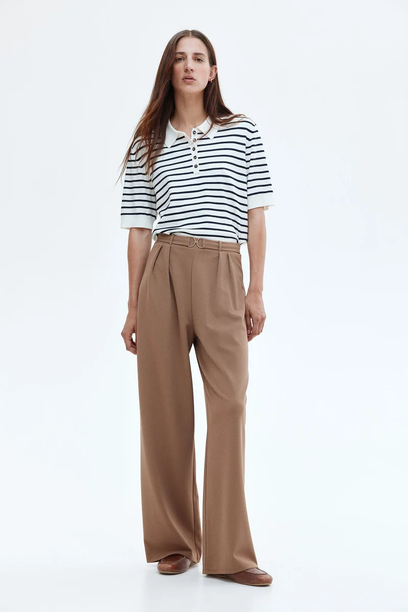 H&M Buckle-detail tailored trousers