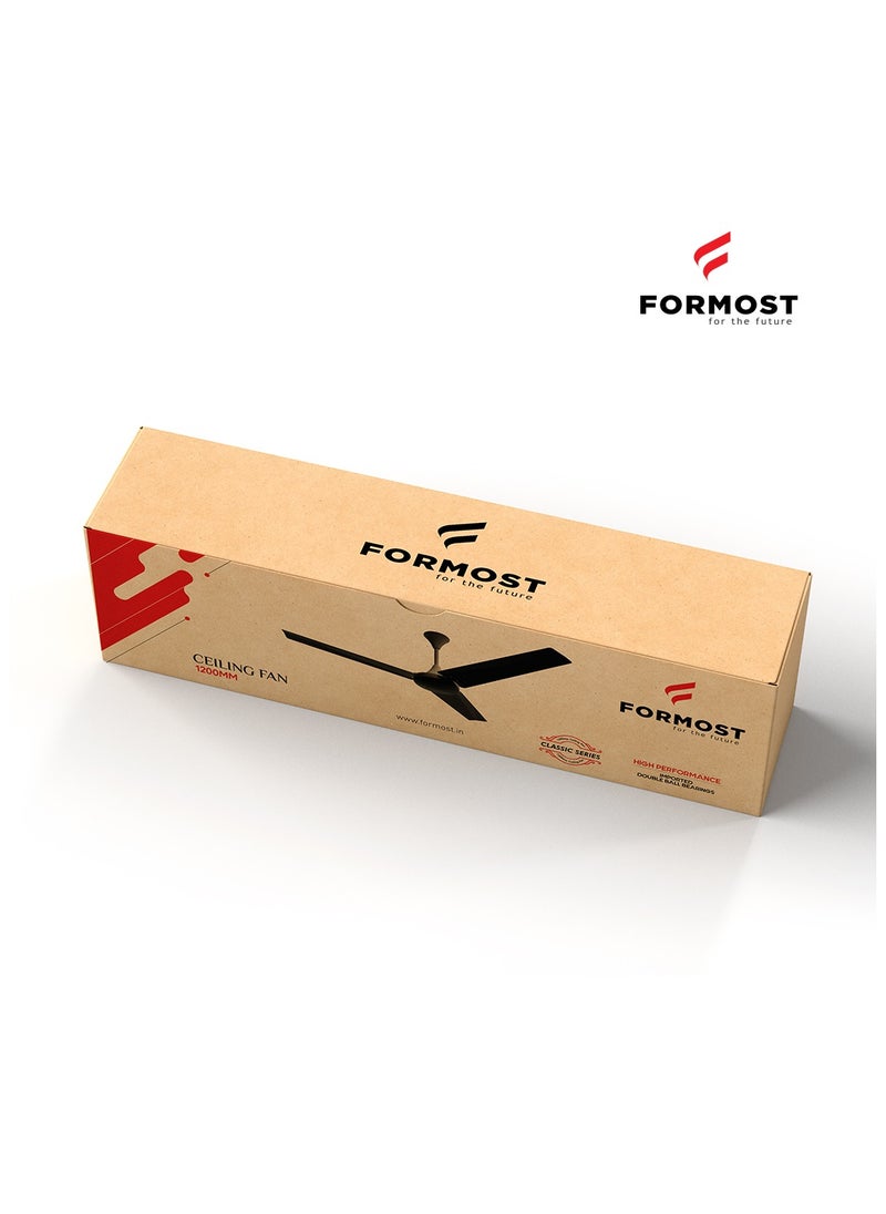FORMOST FORMOST 1200mm Electric Ceiling Fan White High Air Delivery Energy Efficient  - Image 5