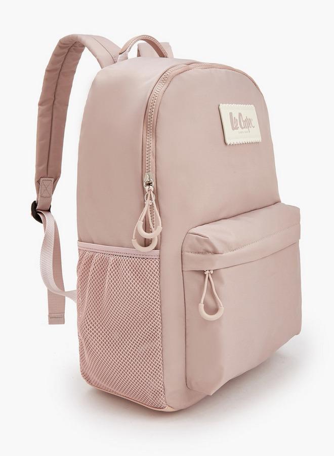Lee Cooper Logo Applique School Backpack With Padded Shoulder Straps - 30x17x44 CM - Image 4