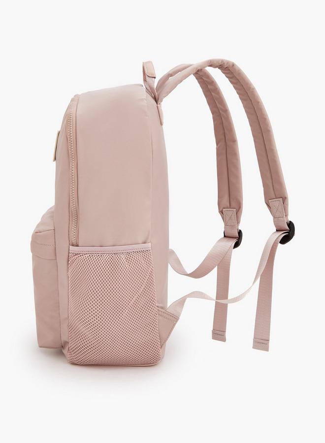 Lee Cooper Logo Applique School Backpack With Padded Shoulder Straps - 30x17x44 CM - Image 5