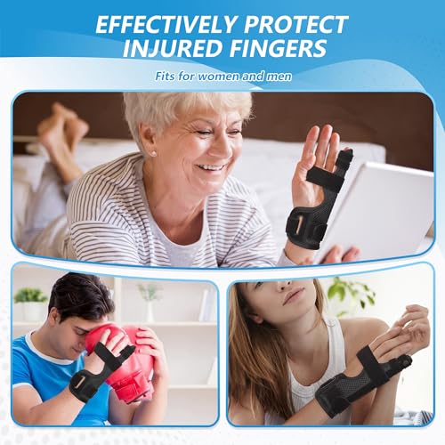 joingood Pinky Finger Splint, Finger Splint for Pinky, Broken Finger, Trigger Finger, Metacarpal Splint Hand Brace, Little Finger Brace for Tendonnitis, Pain Relief, Fits for Left & Right Hand(M) - Image 3