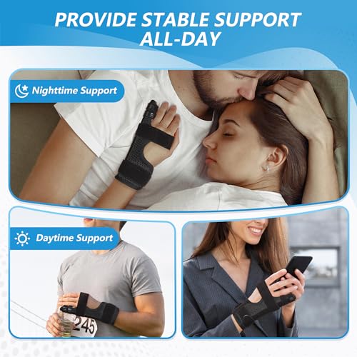 joingood Pinky Finger Splint, Finger Splint for Pinky, Broken Finger, Trigger Finger, Metacarpal Splint Hand Brace, Little Finger Brace for Tendonnitis, Pain Relief, Fits for Left & Right Hand(M) - Image 2