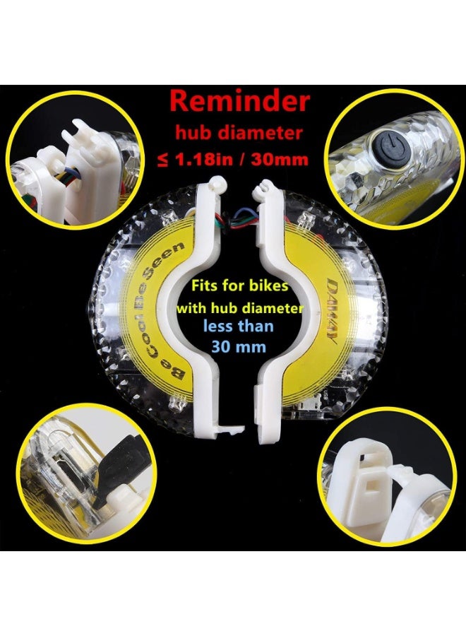 DAWAY Rechargeable Bike Wheel Lights - A16 Cool Led Kids Bicycle Spoke Lights, 2 Tire Pack, Safety Hub Accessories for Boys Girls Adults, Waterproof, Super Bright, Fun Cycling Gifts - Image 5