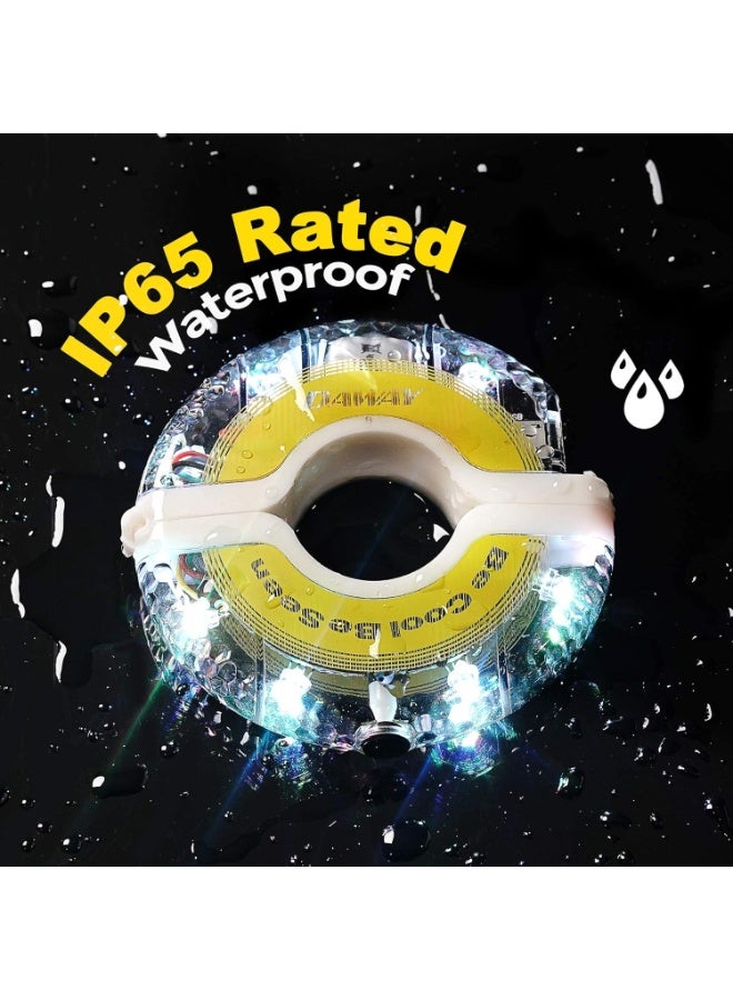 DAWAY Rechargeable Bike Wheel Lights - A16 Cool Led Kids Bicycle Spoke Lights, 2 Tire Pack, Safety Hub Accessories for Boys Girls Adults, Waterproof, Super Bright, Fun Cycling Gifts - Image 3