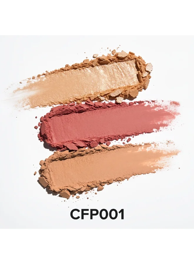 Character Character Go-To Face Essentials 3-in-1 Palette - Highlighter, Blush, Contour