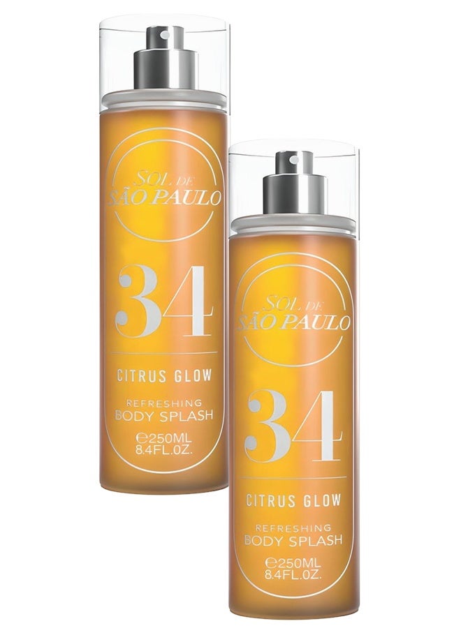 اس او ال 2 قطع دي ساو باولو 34 سيتروس جلو منعش سبلاش للجسم 250 مل - Image 1