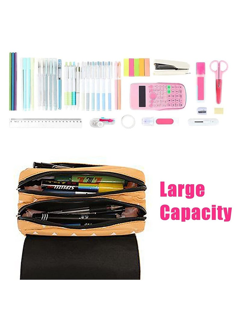 Excefore Pen Pencil Case for Kids, Big Capacity Pen Pouch Cartoon Marker Bags Pen Bag Storage Holder Office Supplies for Teen Girls  - Image 5