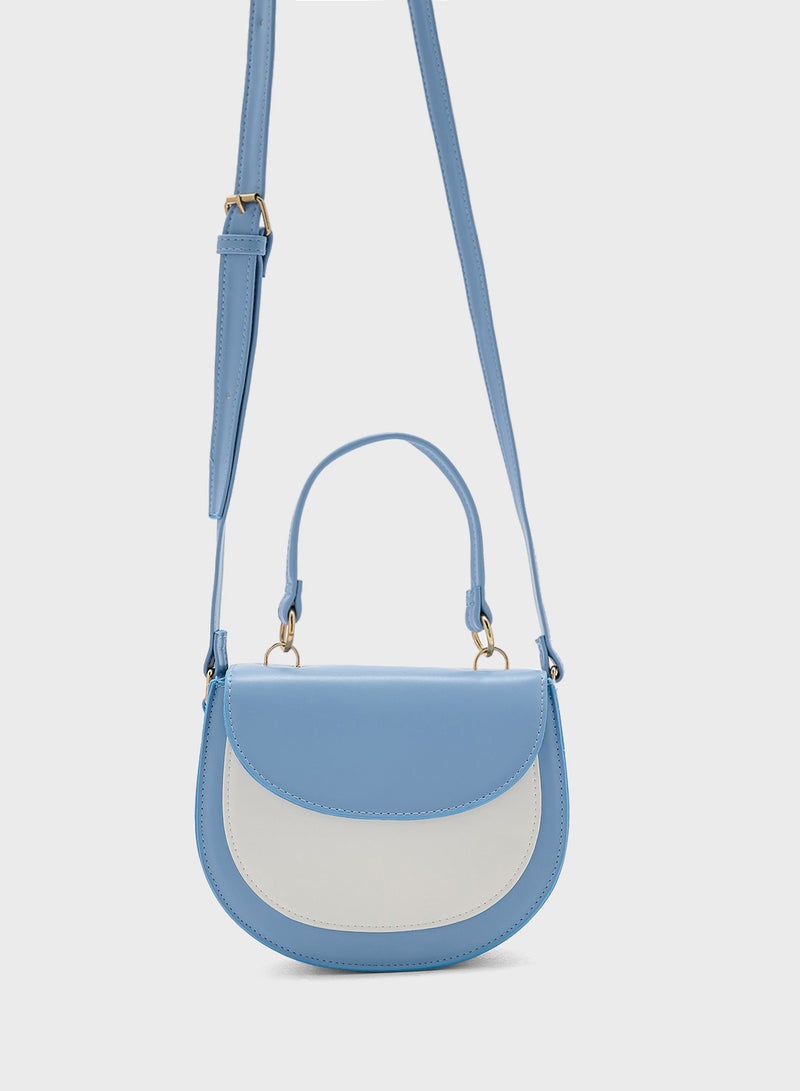 Ginger Color Block Satchel Bag  - Image 1