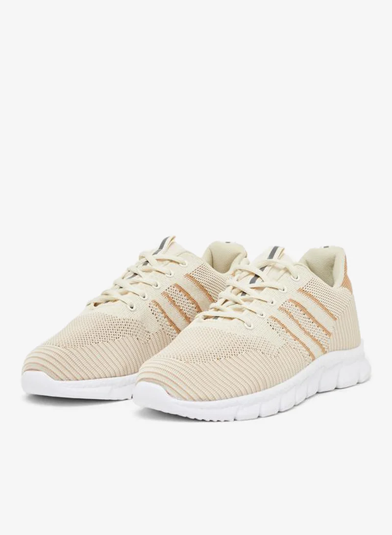 Styli Active  Textured Gripped Sole Lace Up Sneakers for Men | Best Price UAE