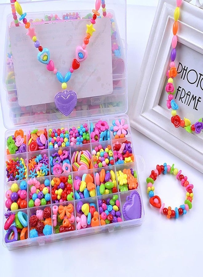 FBLXE Bracelet Making Kit, Flat Round Polymer Clay Beads Friendship with Gold Silver Spacer Beads 6mm Heishi Jewelry Making Friendship Bracelet Kit for Adults for Crafts Necklace Girls Gift (Pink) - Image 1