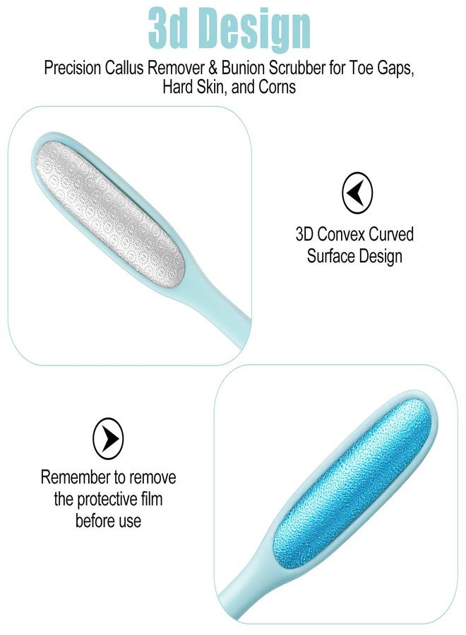 Tyqour Toe Callus Remover Foot Scraper for Callus Removal Mini Foot Files Foot Scrubber Dead Skin Remover Foot Exfoliator Tool with Compact Design for Pedicures and Sensitive Areas - Image 3
