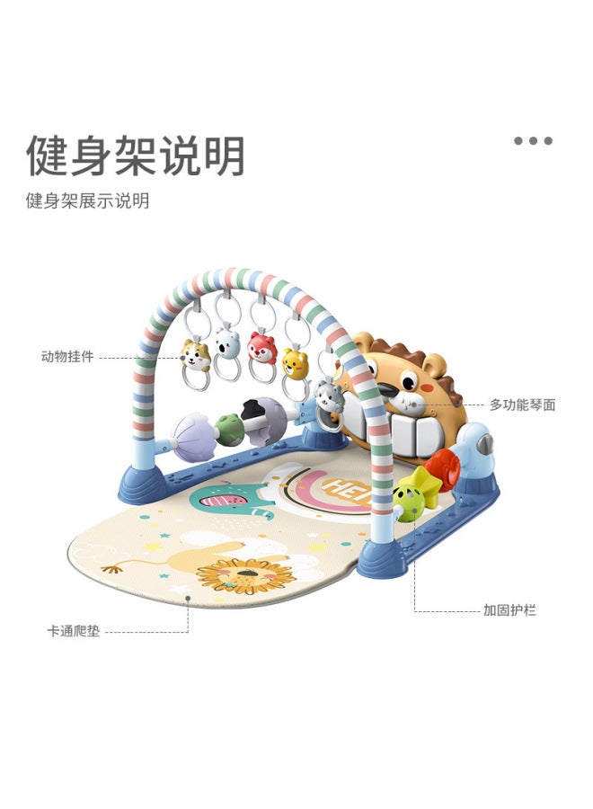 Baby Music Fitness Frame Pedal Piano Fitness Equipment With Guardrail Toys 0-1 Year Old Baby Baoan Caf Artifact Rattle - Image 3