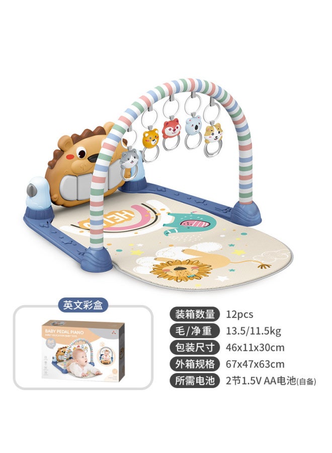 Baby Music Fitness Frame Pedal Piano Fitness Equipment With Guardrail Toys 0-1 Year Old Baby Baoan Caf Artifact Rattle - Image 1