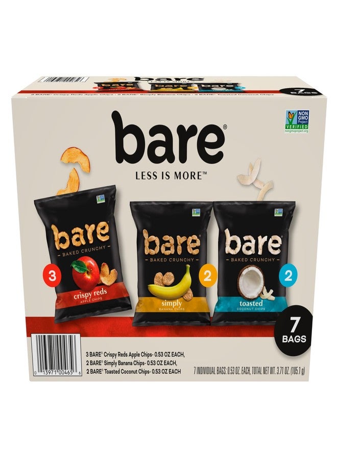 Bare Baked Crunchy, Fruit Variety Pack, 0.53 Ounce (Pack of 7) - Image 1